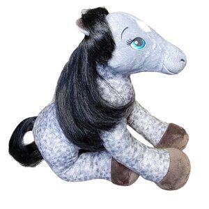 Build A Bear BABW Horses & Hearts Club Appaloosa Gray Pony Plush Stuffed Animal
